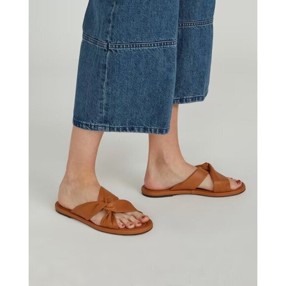 Everlane The Day Twist Sandals in Desert Tan 6.5 New Womens - Picture 1 of 11